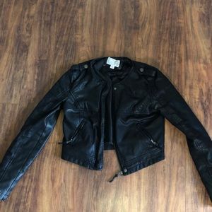 Faux leather jacket